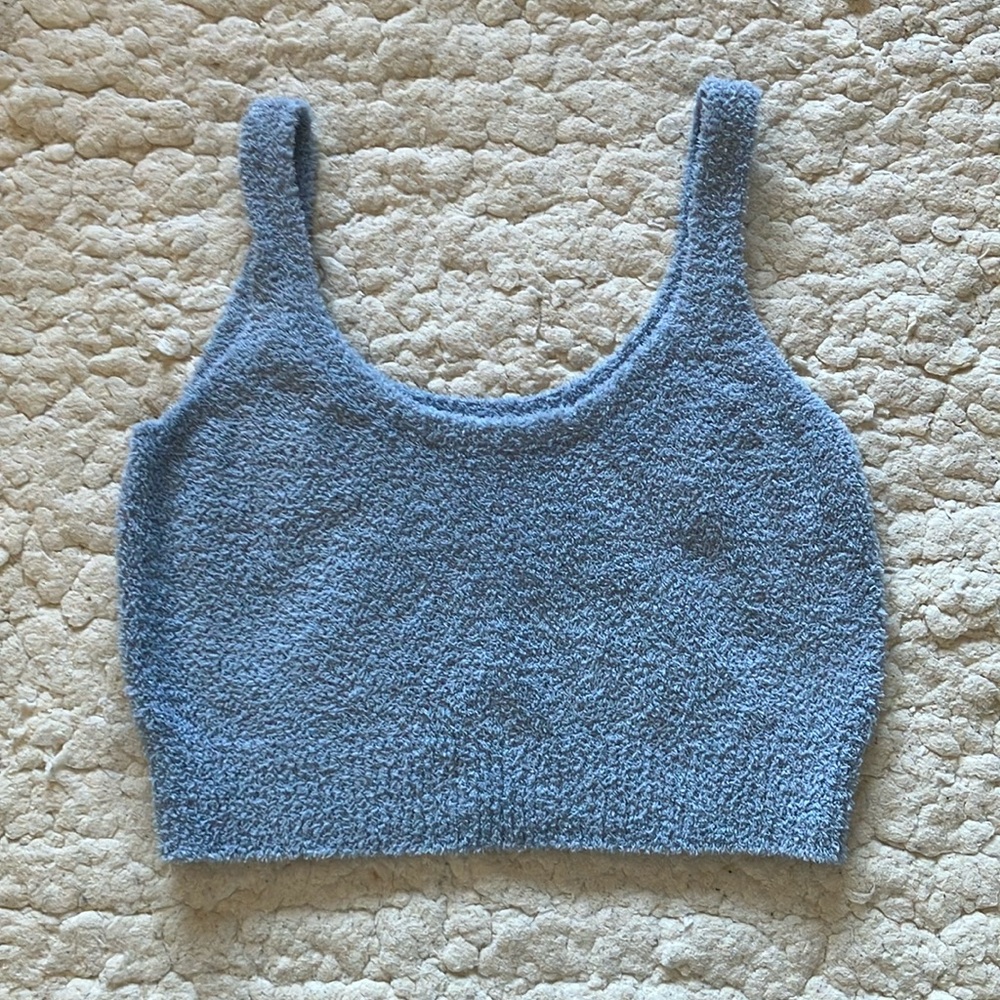 Stars Above super fluffy soft cropped tank top